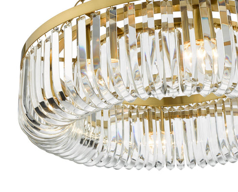 Signature 8 Light Gold Pendant